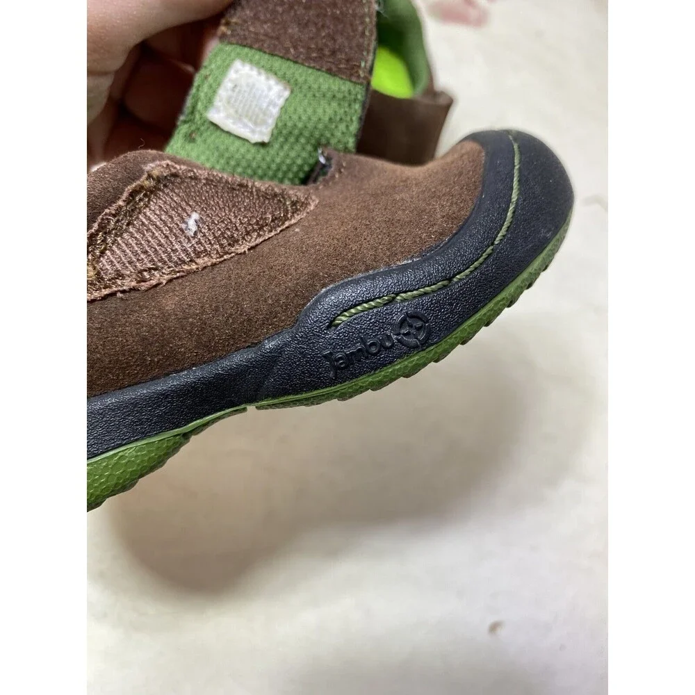 Jambu Condor Brown Faux Suede Hook and Loop Sneakers Little Kids Size 4 M